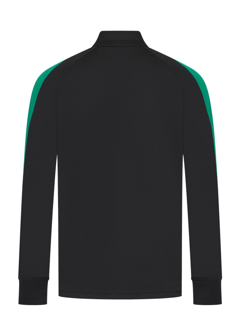 Full Zip Track Top in Black / Emerald (back)