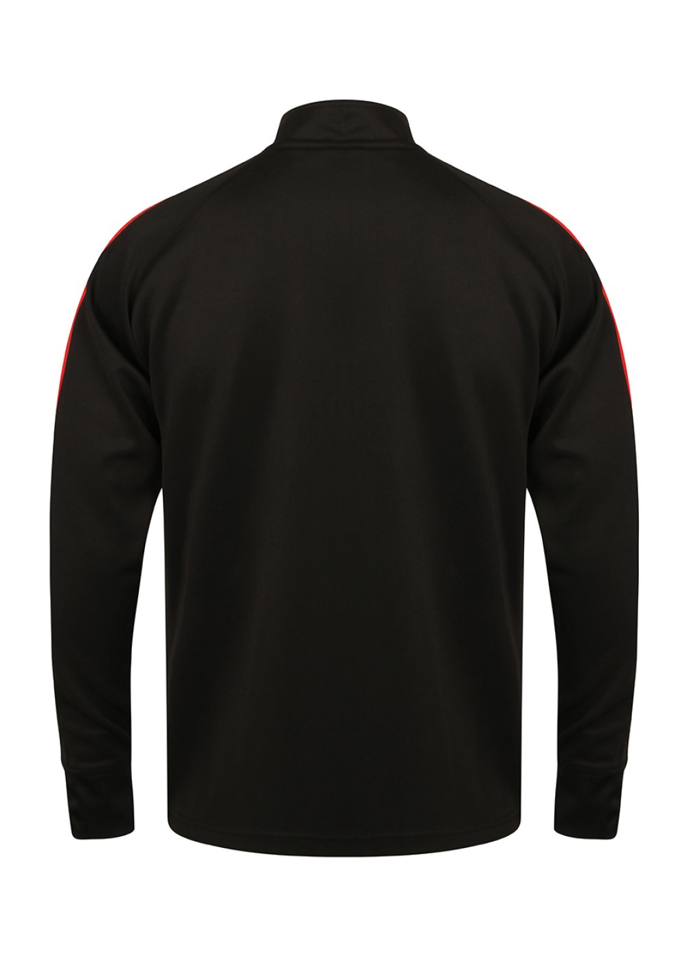 Full Zip Track Top in Black / Red (back)