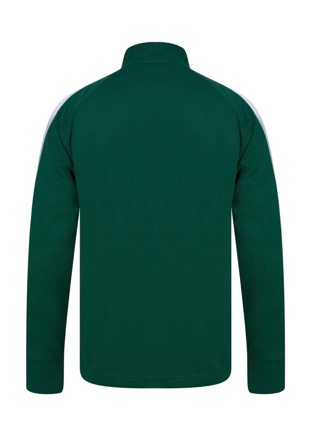 Full Zip Track Top in Bottle / White (back)