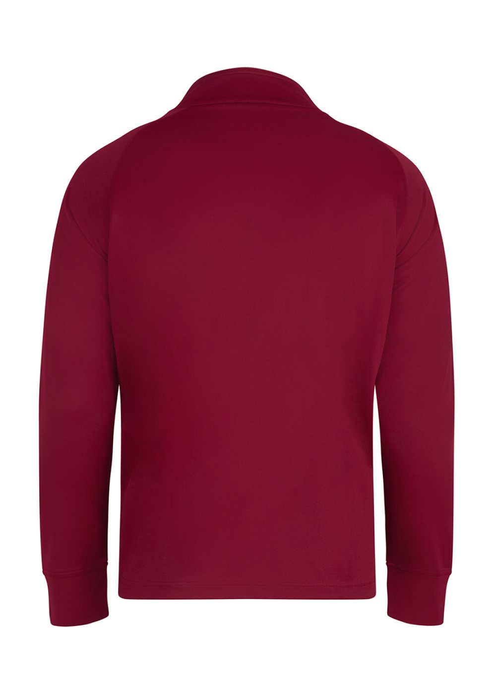 Full Zip Track Top in Burgundy (back)