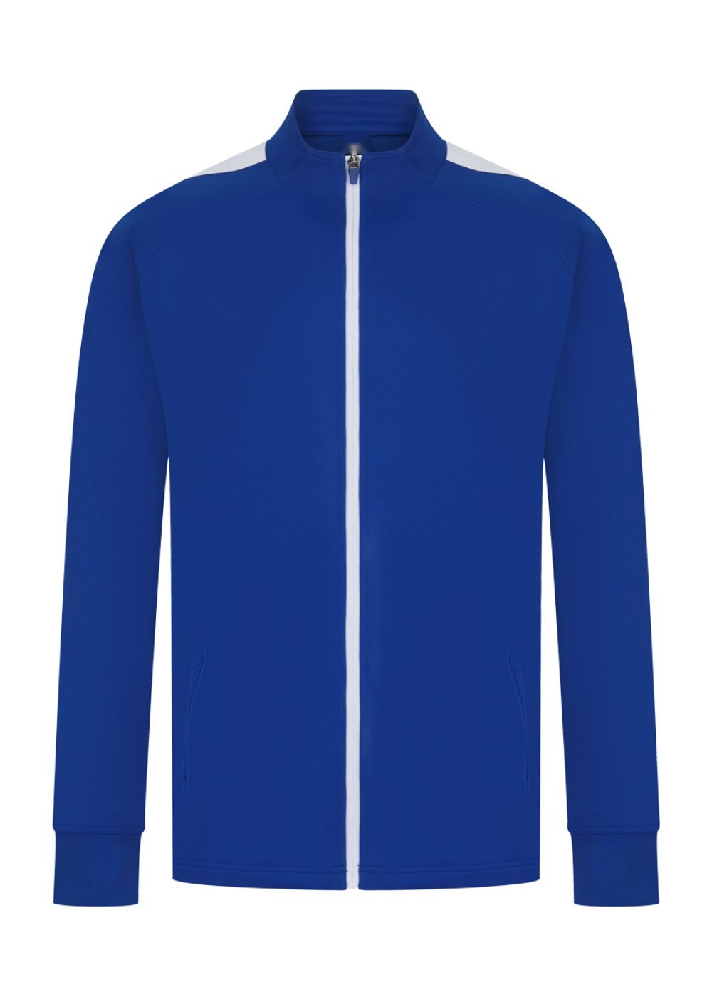 Full Zip Track Top in Royal / White