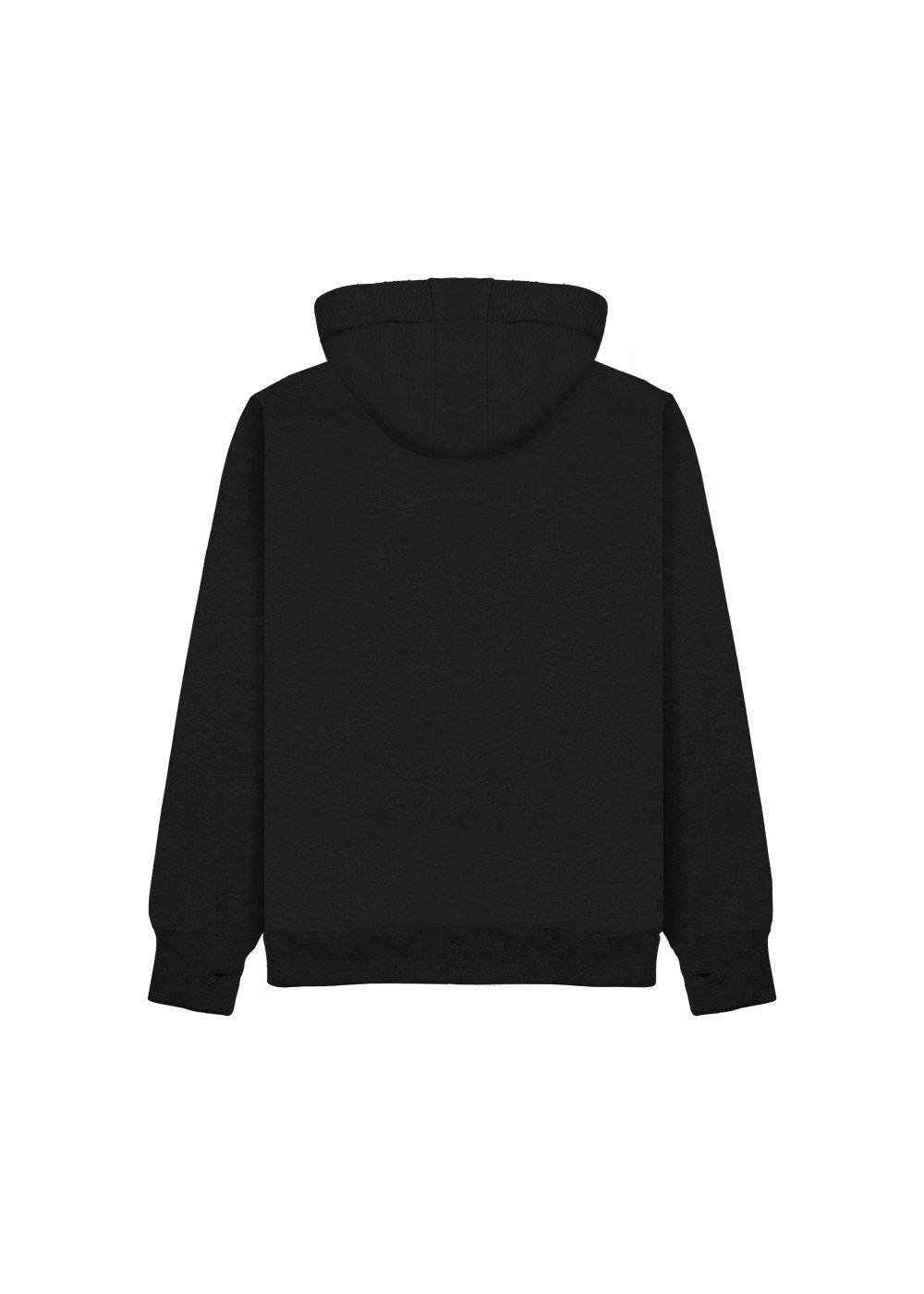 Premium Hoodie in Black Melange (back)
