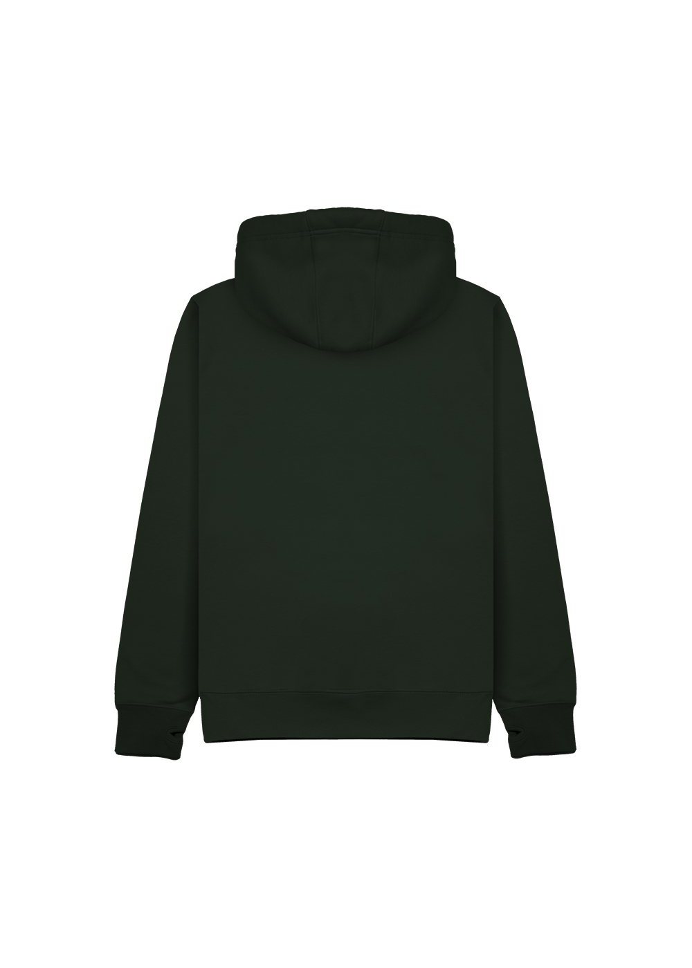 Premium Hoodie in Bottle Green (back)