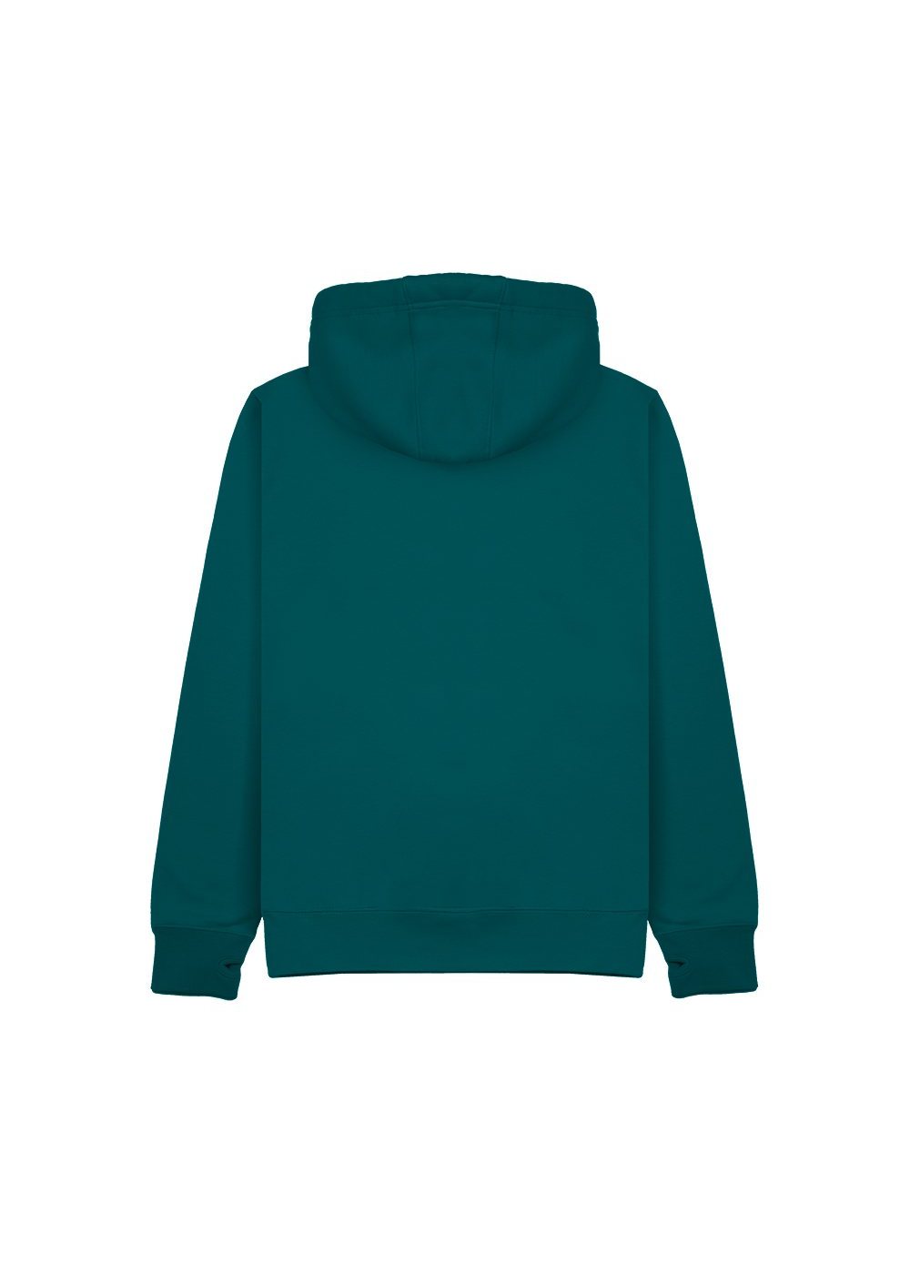 Premium Hoodie in Caribbean Blue (back)