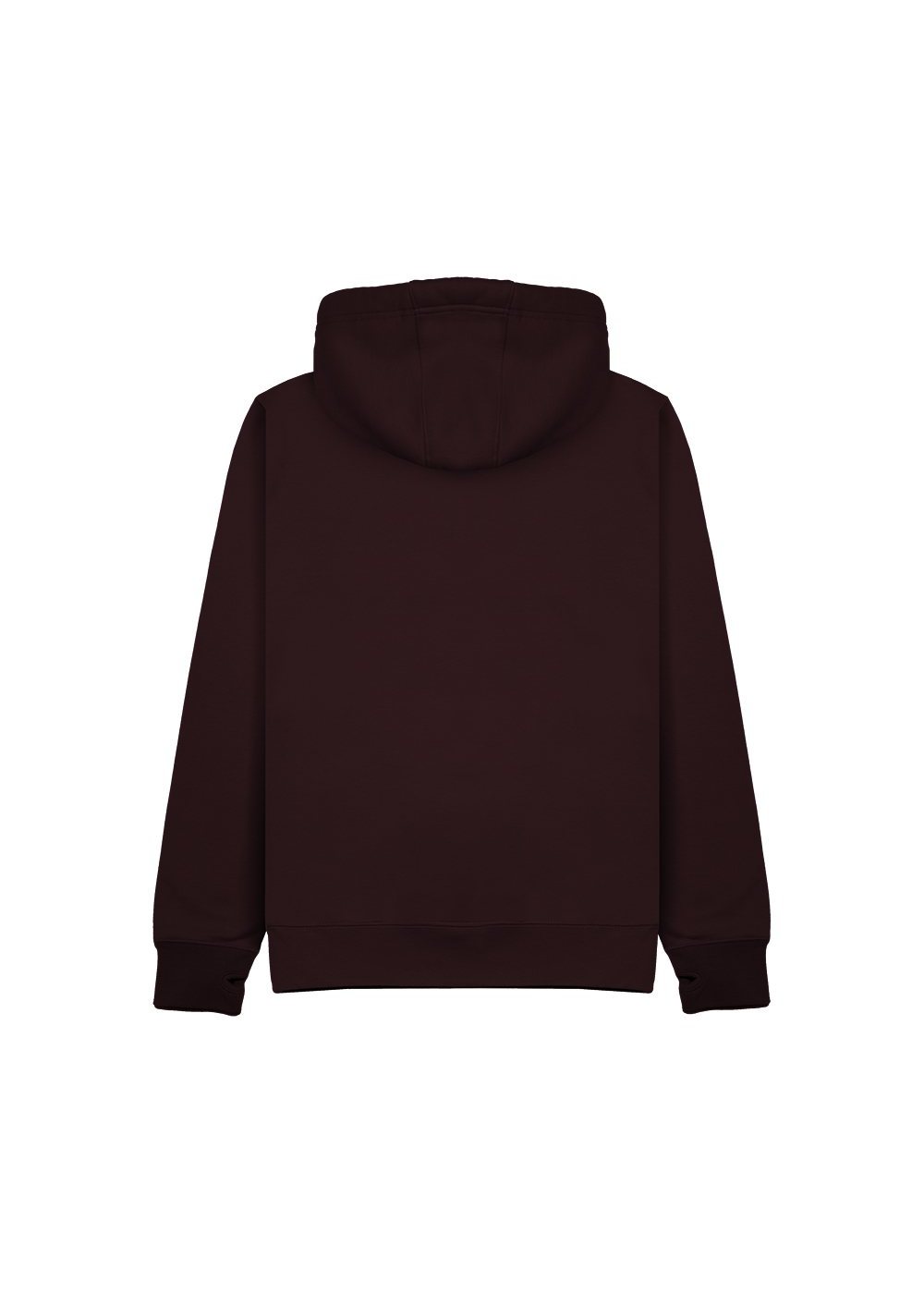 Premium Hoodie in Maroon (back)