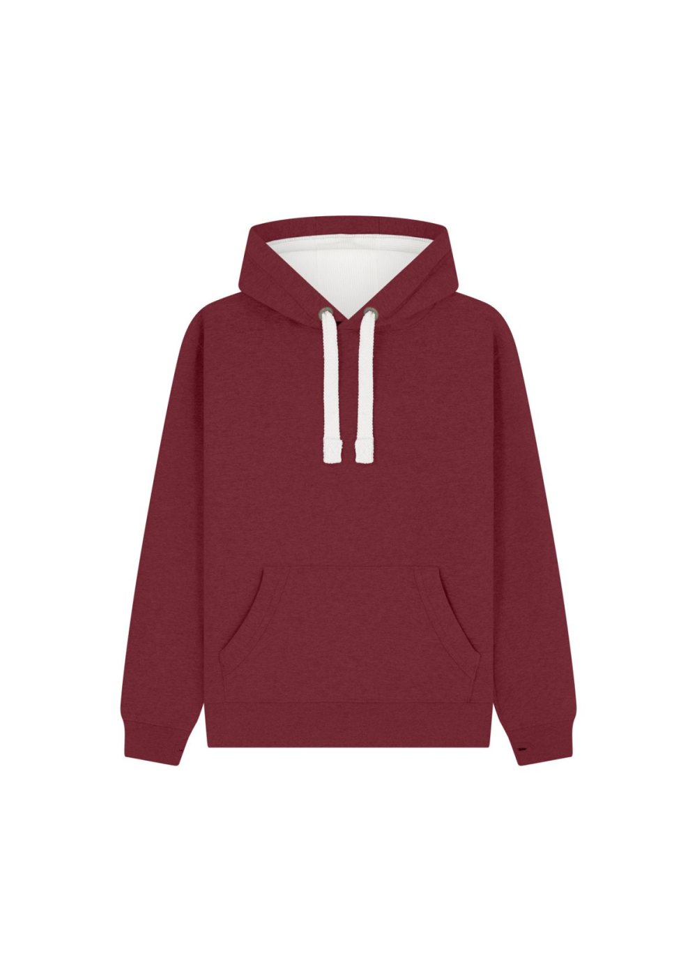 Premium Hoodie in Wine Melange