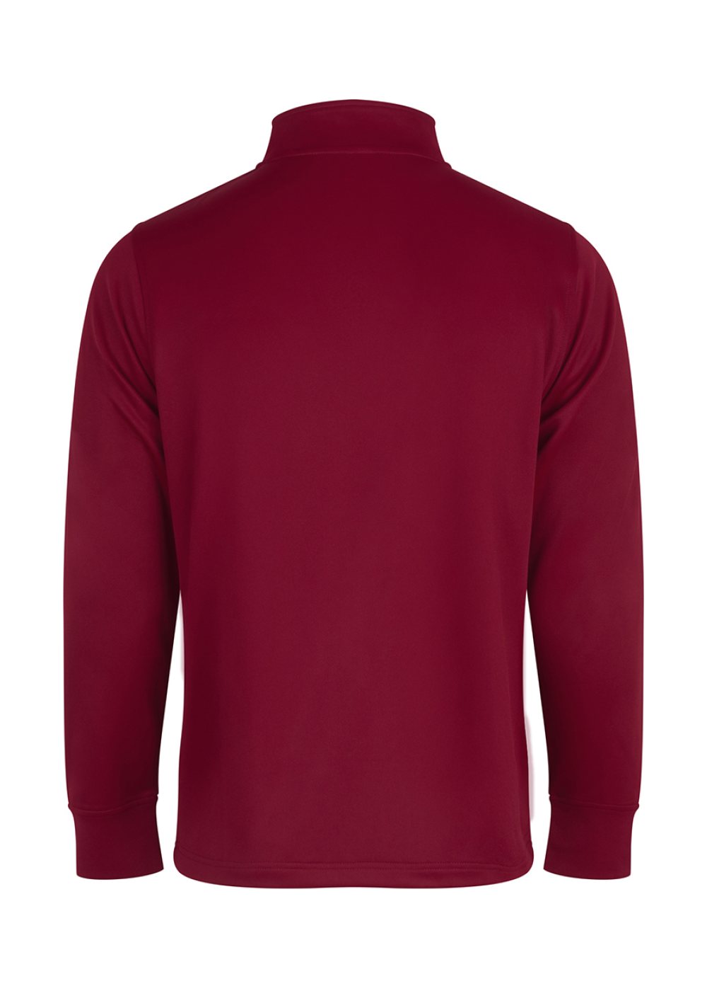 Quarter Zip Track Top in Burgundy (back)