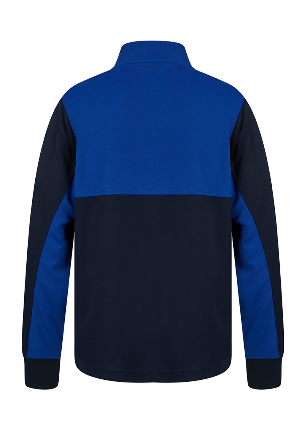 Quarter Zip Track Top in Navy / Royal (back)