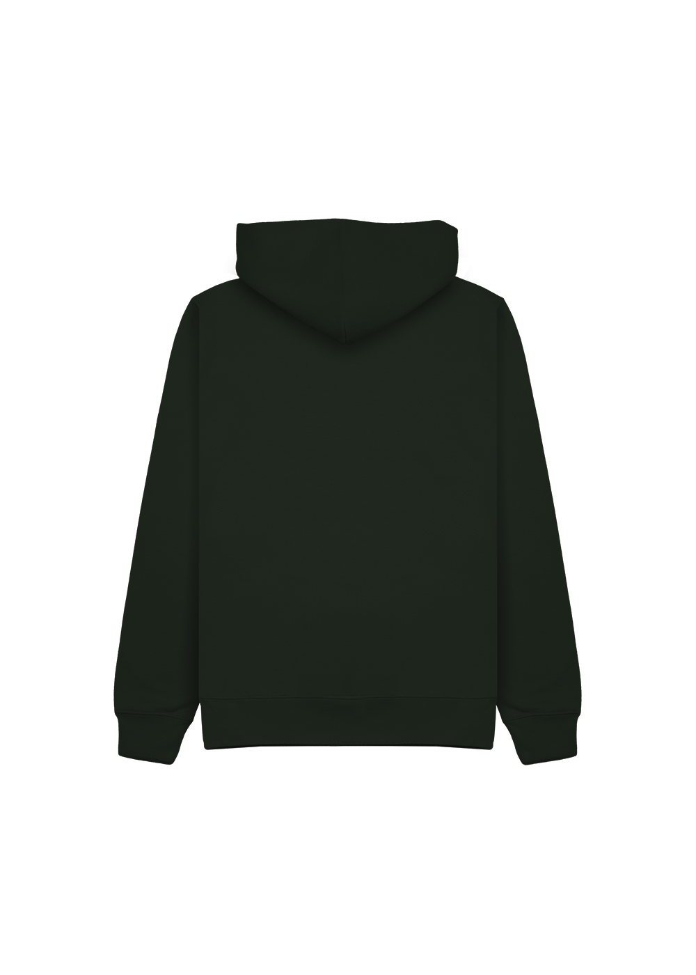Relaxed Hoodie in Bottle Green (back)